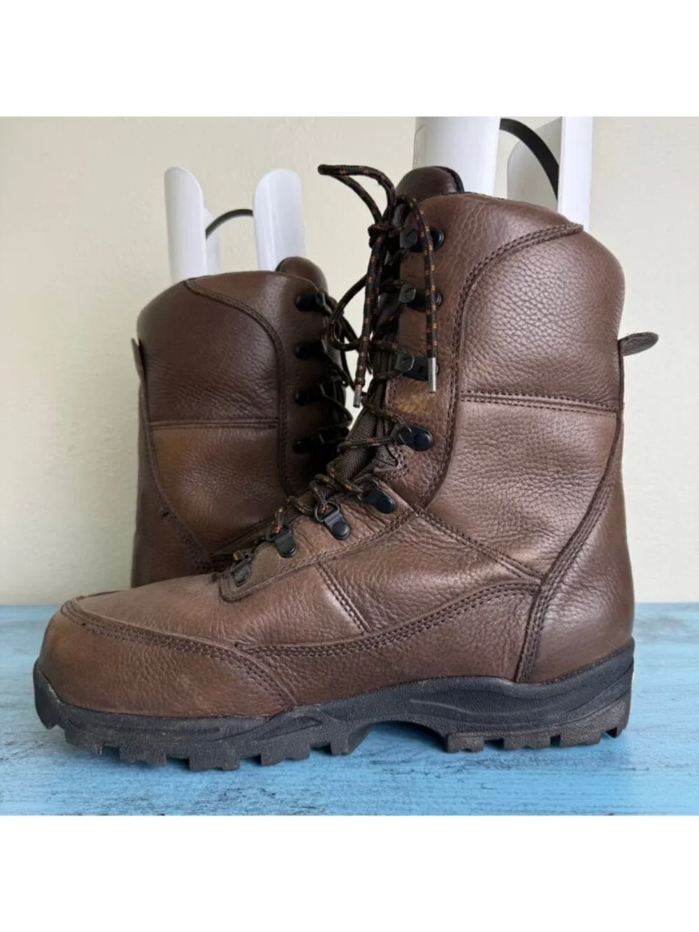 LaCrosse Waterproof Insulated Brown Leather Hiking Boots Mens Size 13
